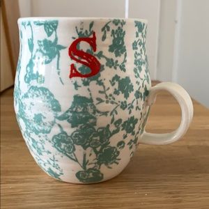 Anthropologie Monogram S Mug